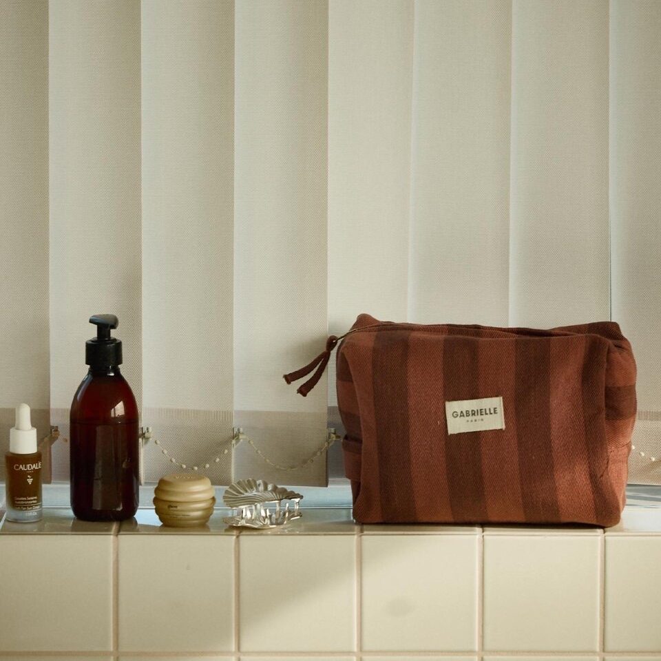 trousse de toilette raye saint honoré