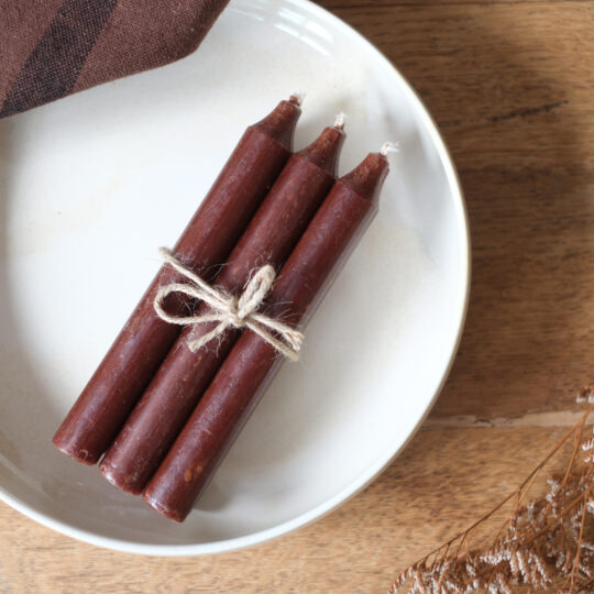 6 bougies de table