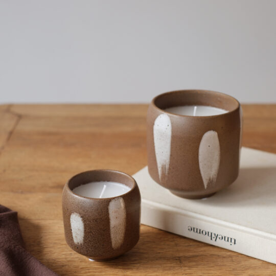 bougie pot céramique
