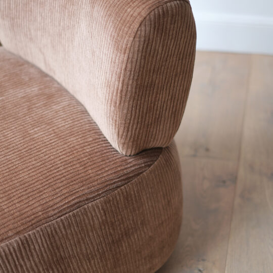 Fauteuil lounge en tissu côtelé - 3 coloris – Image 8