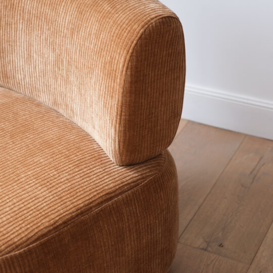 Fauteuil lounge en tissu côtelé - 3 coloris – Image 11