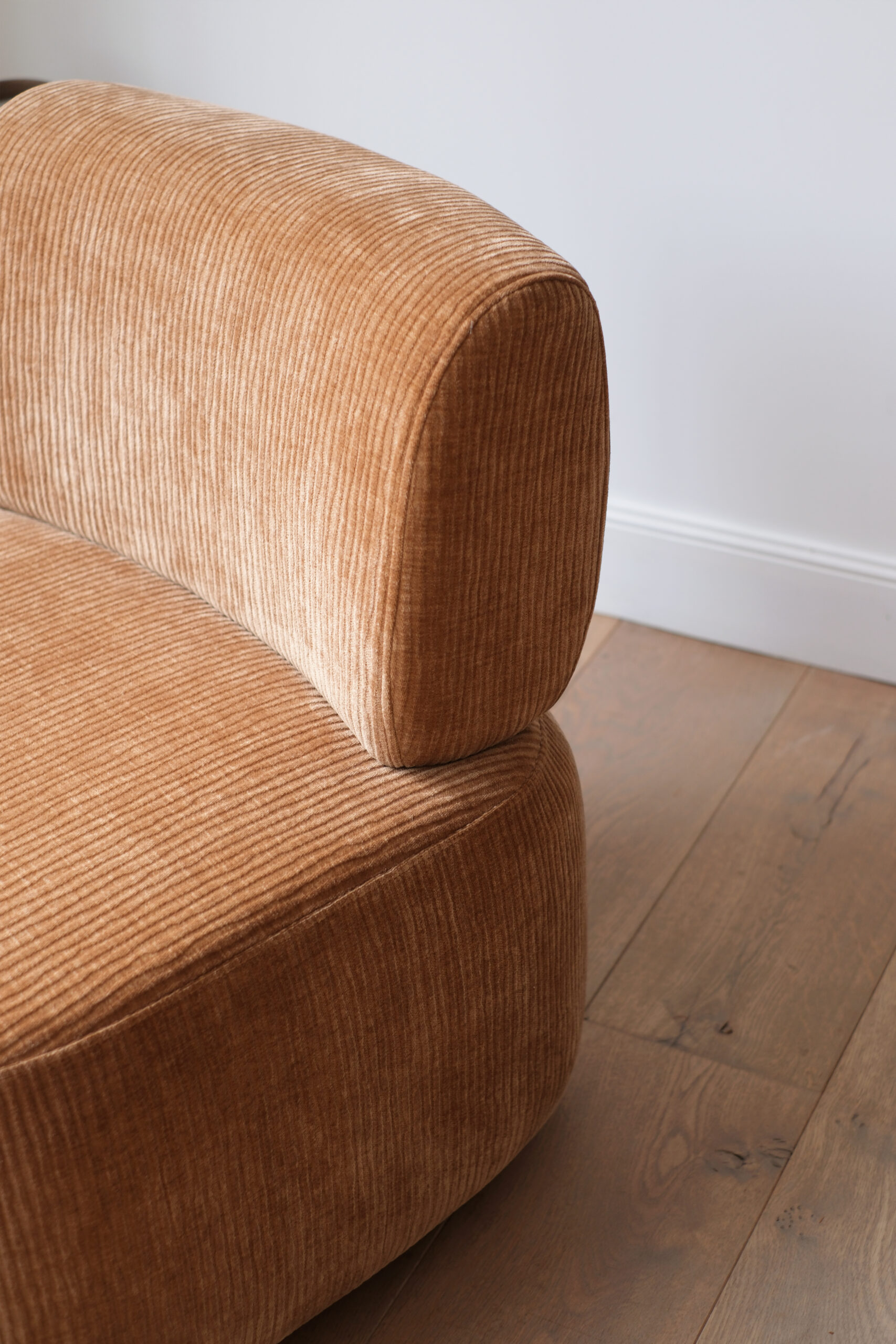 Fauteuil lounge en tissu côtelé - 3 coloris – Image 11