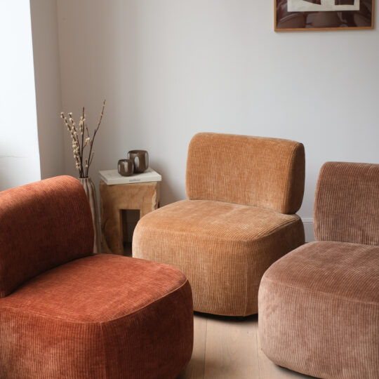 fauteuil lounge 3 coloris