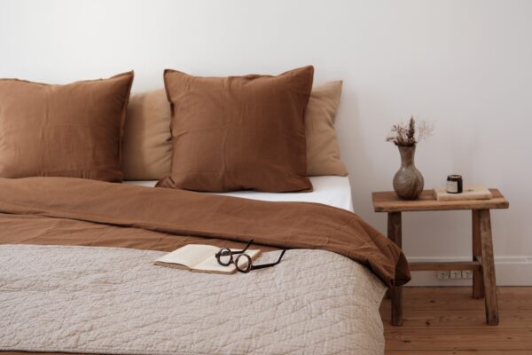 Paire de taie d'oreiller en flanelle - 60x60 et 50x70cm