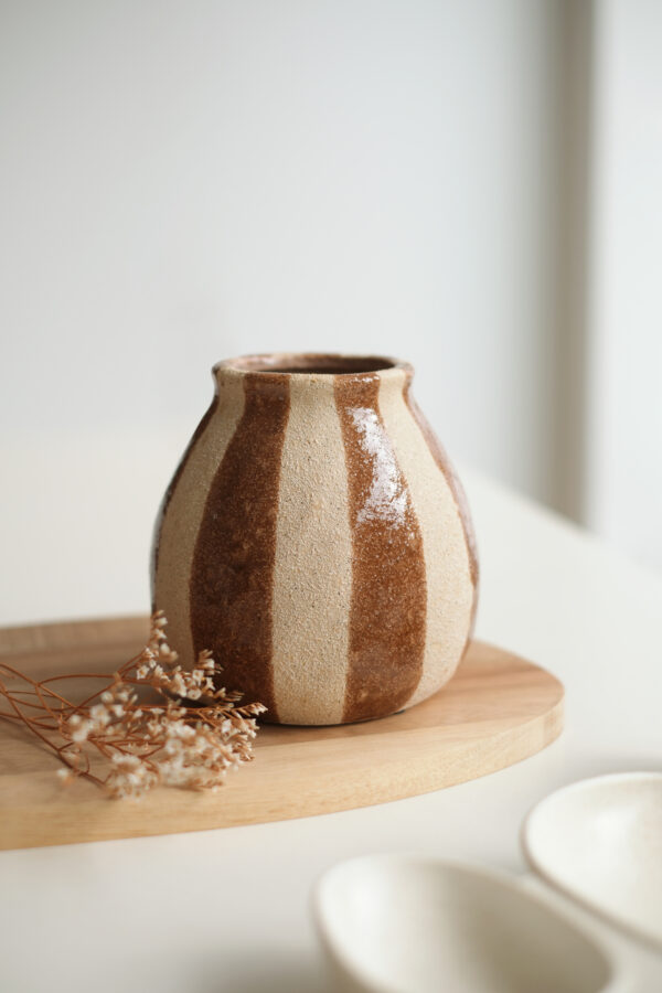 trio vase rayé