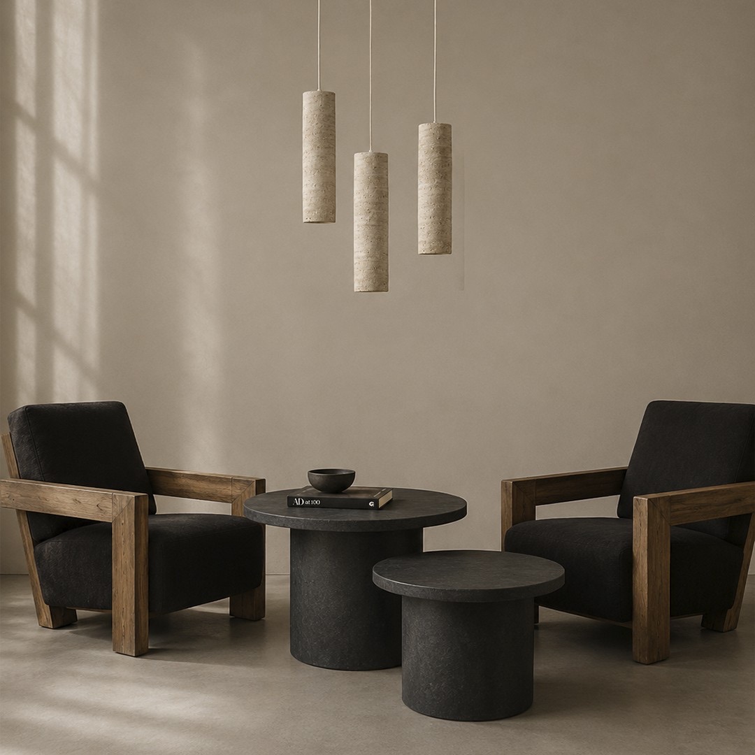 Suspension cylindrique en terre cuite – Image 4