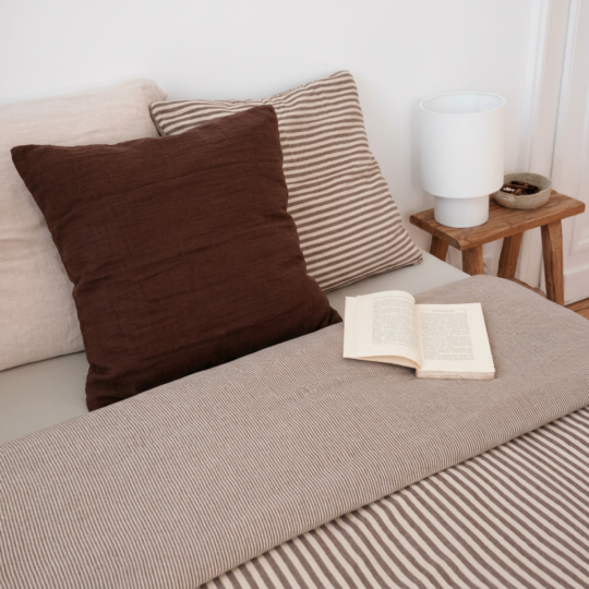 oreiller chocolat 60x60